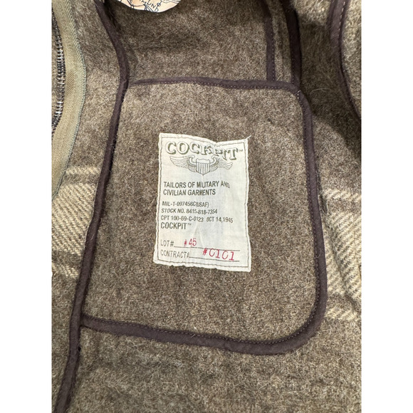 Cockpit USA Womens Wool Army Blanket Field Coat Jacket Sz S Zip M-2006 Pattern B - Picture 9 of 16